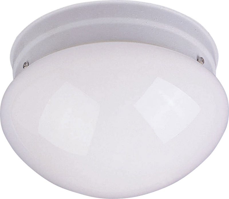 Maxim 5880WTWT Essentials - 588x One Light Flush Mount, White Main Image.jpg