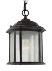 Generation Lighting 60029-746 Kent One Light Outdoor Semi-Flush Convertible Pendant, Oxford Bronze Main Image.jpg