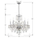 Crystorama 1005-CH-CL-SAQ Traditional Crystal Five Light Chandelier Polished Chrome Alternate Image 2.jpg