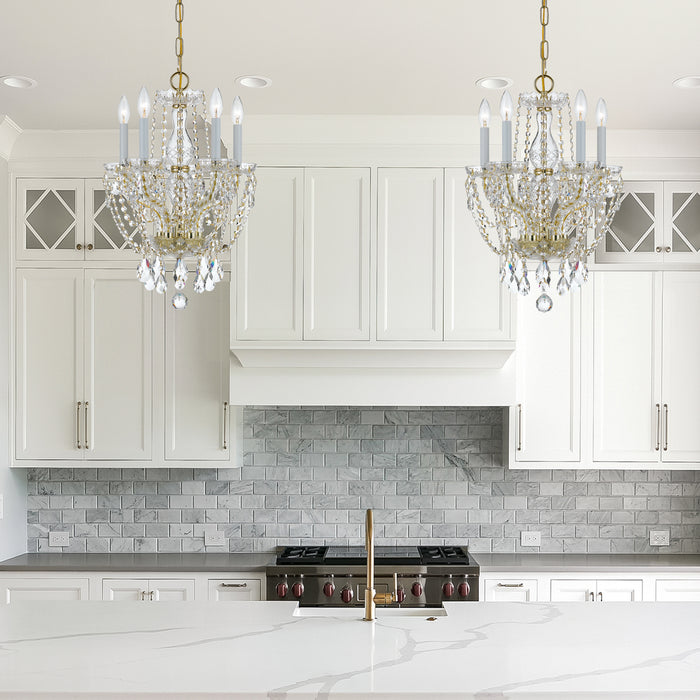 Crystorama 1129-PB-CL-MWP Traditional Crystal Five Light Mini Chandelier Polished Brass Alternate Image 2.jpg