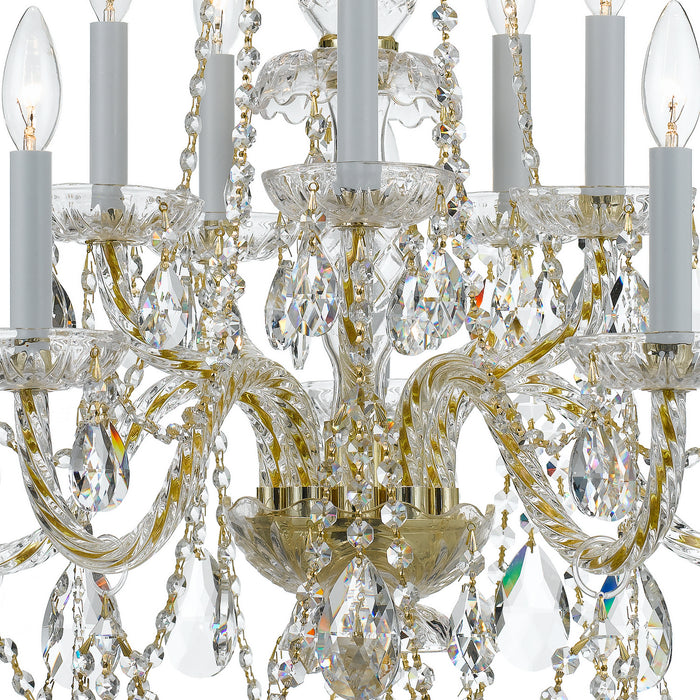 Crystorama 1130-PB-CL-S Traditional Crystal Ten Light Chandelier Polished Brass Alternate Image.jpg