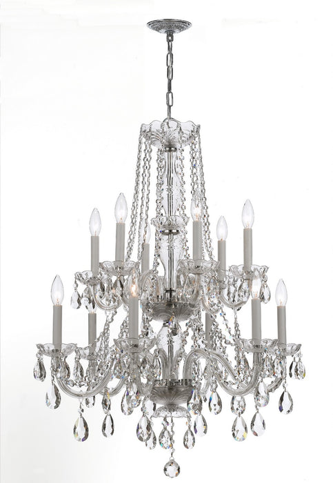 Crystorama 1137-CH-CL-S Traditional Crystal 12 Light Chandelier Polished Chrome Main Image.jpg