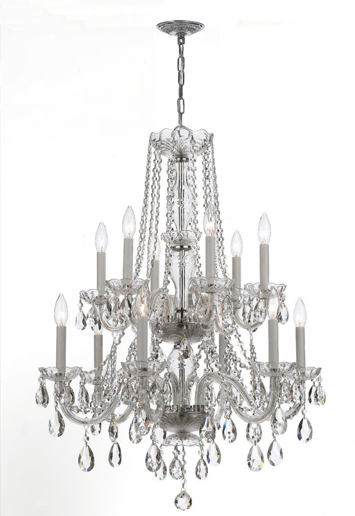 Crystorama 1137-CH-CL-S Traditional Crystal 12 Light Chandelier Polished Chrome Main Image.jpg