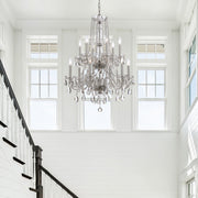 Crystorama 1137-CH-CL-SAQ Traditional Crystal 12 Light Chandelier Polished Chrome Alternate Image 2.jpg