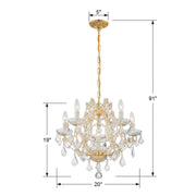 Crystorama 4405-GD-CL-S Maria Theresa Six Light Mini Chandelier Gold Alternate Image 2.jpg