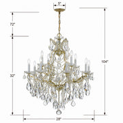 Crystorama 4413-GD-CL-SAQ Maria Theresa 13 Light Chandelier Gold Alternate Image.jpg