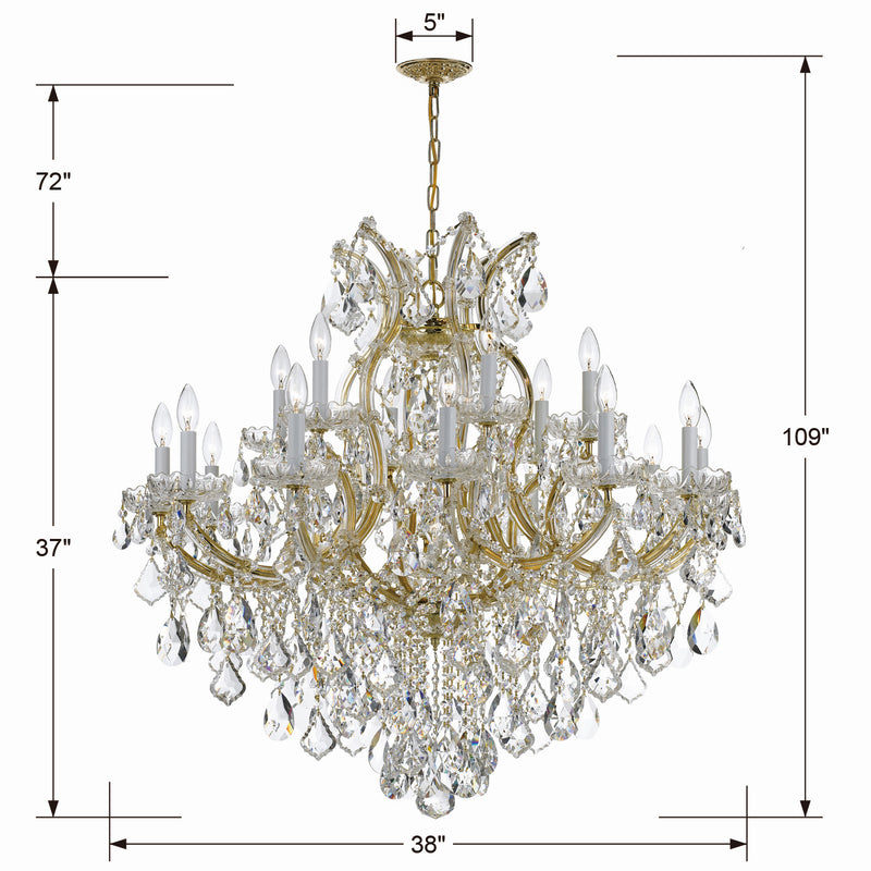 Crystorama 4418-GD-CL-S Maria Theresa 19 Light Chandelier Gold Alternate Image.jpg