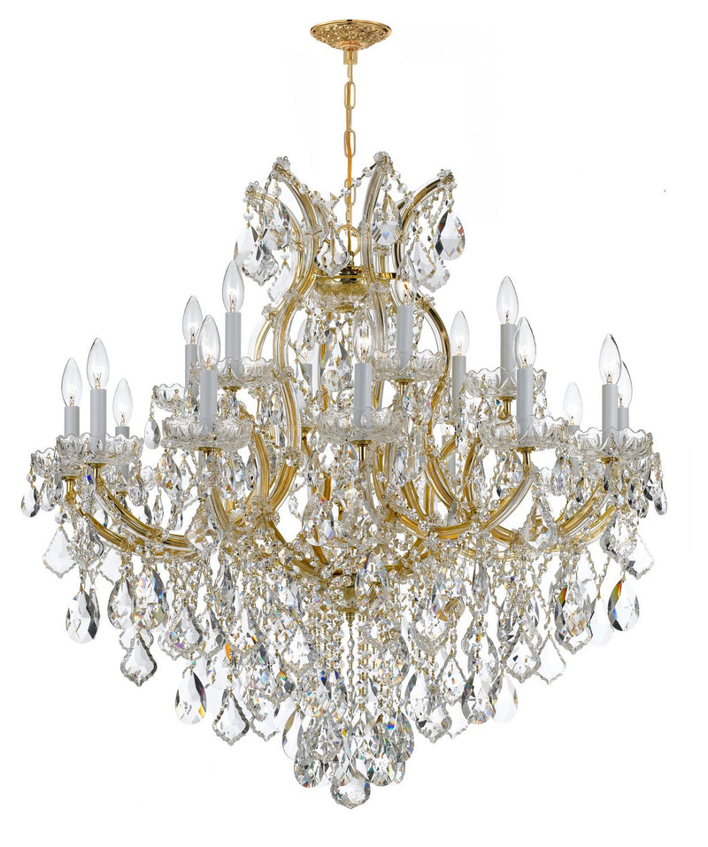 Crystorama 4418-GD-CL-S Maria Theresa 19 Light Chandelier Gold Main Image.jpg
