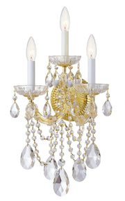 Crystorama 4423-GD-CL-S Maria Theresa Three Light Wall Sconce Gold Main Image.jpg