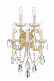 Crystorama 4425-GD-CL-SAQ Maria Theresa Five Light Wall Sconce Gold Main Image.jpg