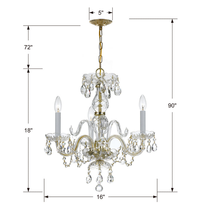 Crystorama 5044-PB-CL-S Traditional Crystal Three Light Mini Chandelier Polished Brass Alternate Image.jpg