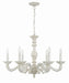 Crystorama 5126-AW Paris Market Six Light Chandelier Antique White Alternate Image 2.jpg