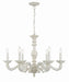 Crystorama 5126-AW Paris Market Six Light Chandelier Antique White Main Image.jpg