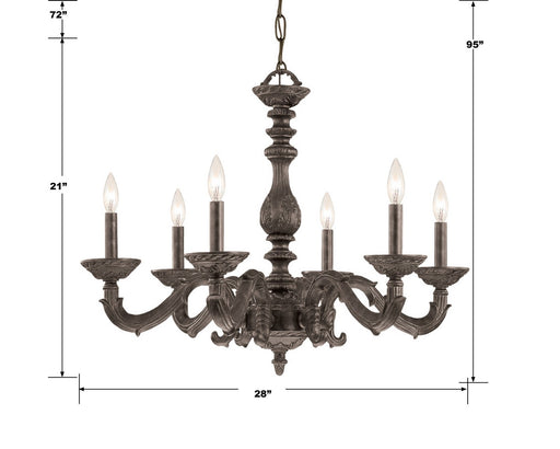 Crystorama 5126-VB Paris Market Six Light Chandelier Venetian Bronze Alternate Image.jpg