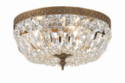 Crystorama 712-OB-CL-SAQ Ceiling Mount Three Light Flush Mount Olde Brass Main Image.jpg