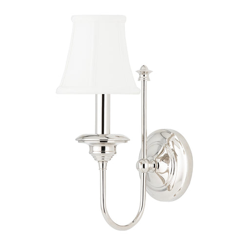 Hudson Valley 8711-PN Yorktown One Light Wall Sconce, Polished Nickel Main Image.jpg