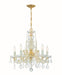 Crystorama 4476-GD-CL-S Maria Theresa Five Light Mini Chandelier Gold Main Image.jpg