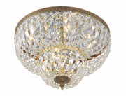 Crystorama 718-OB-CL-MWP Ceiling Mount Four Light Flush Mount Olde Brass Alternate Image 4.jpg