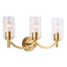 EGLO 203749A Devora 3x60W Bath Light w/ Antique Gold Finish & Clear Glass Main Image.jpg