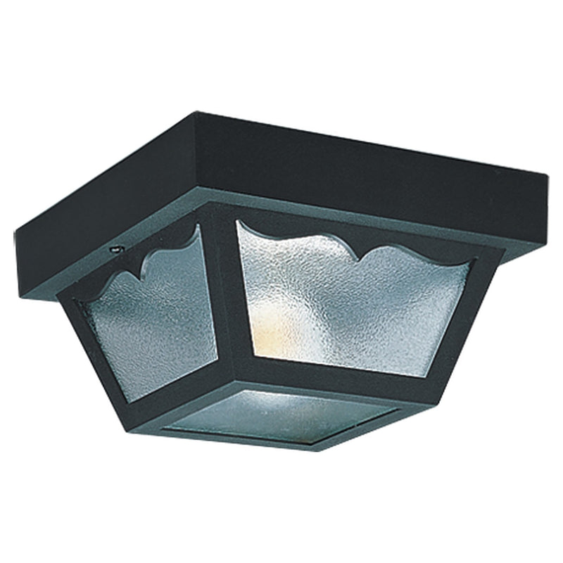 Generation Lighting 7569-32 Outdoor Ceiling Two Light Outdoor Flush Mount, Black Main Image.jpg