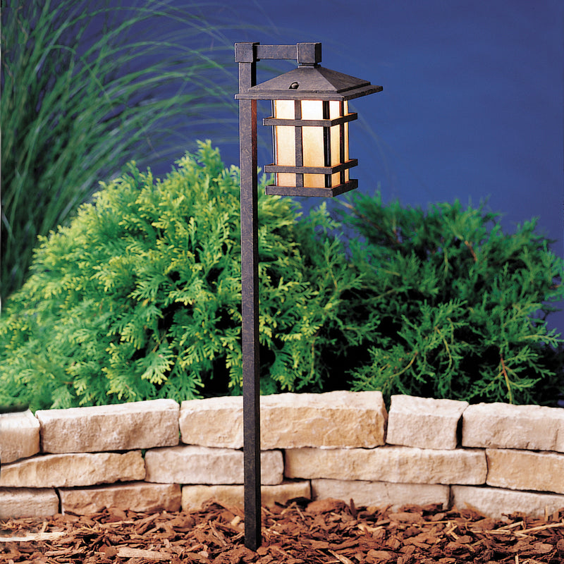 Kichler 15232AGZ One Light Path & Spread, Aged Bronze