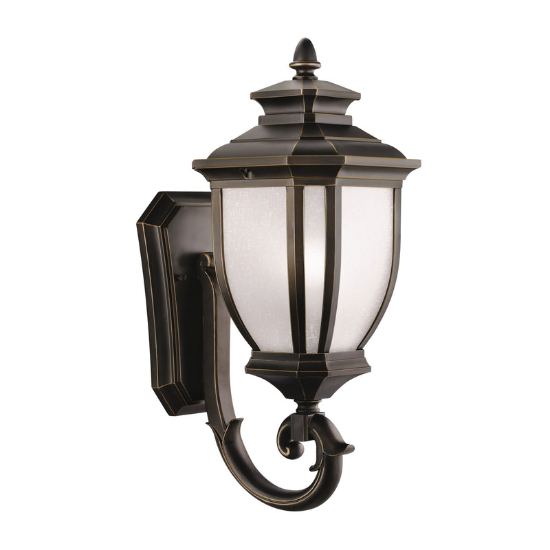 Kichler 9041RZ One Light Outdoor Wall Mount, Rubbed Bronze