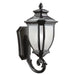 Kichler 9042BK Salisbury One Light Outdoor Wall Mount, Black Main Image.jpg