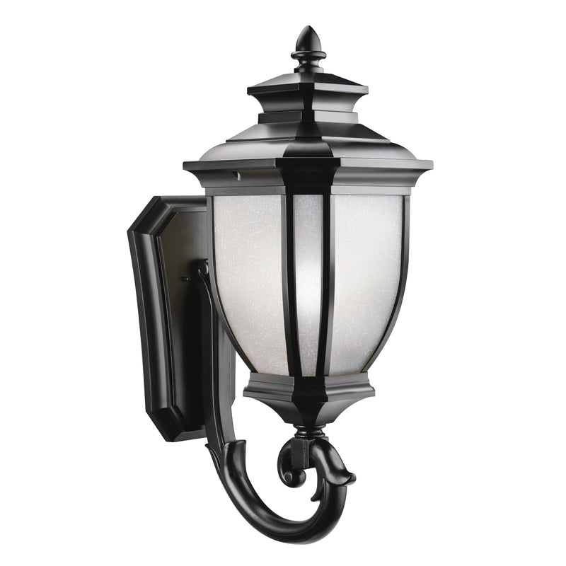 Kichler 9043BK One Light Outdoor Wall Mount, Black