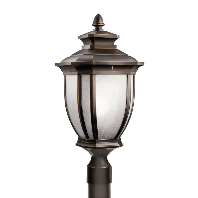 Kichler 9938RZ One Light Outdoor Post Mount, Rubbed Bronze