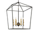 Minka-Lavery 2106-726 Townhall Six Light Pendant, Coal And Soft Brass Main Image.jpg