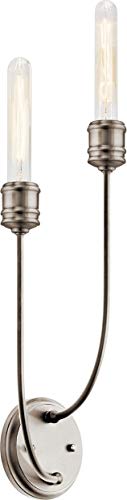 Kichler 52259CLP Hatton Two Light Wall Sconce, Classic Pewter Alternate Image 2.jpg