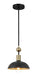 Minka-Lavery 1994-862 Biloxi One Light Pendant, Coal And Antique Brass Alternate Image.jpg