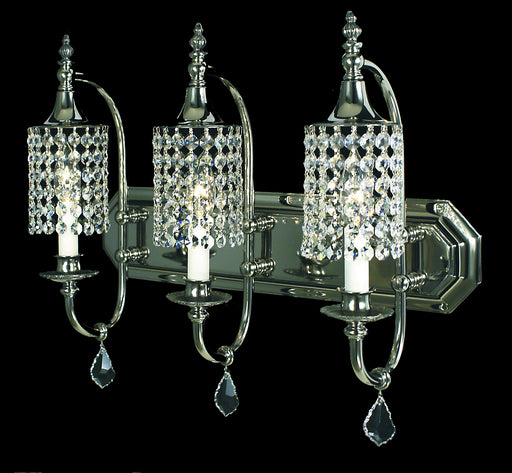 Framburg 2049 PS Princessa Three Light Chandelier, Polished Silver Main Image.jpg