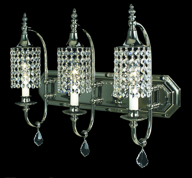 Framburg 2049 PS Princessa Three Light Chandelier, Polished Silver Main Image.jpg