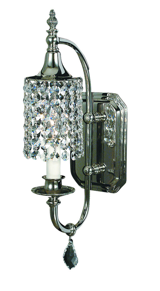 Framburg 2041 PS Princessa One Light Wall Sconce, Polished Silver Main Image.jpg