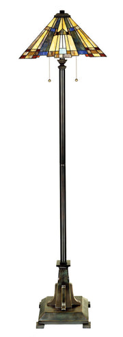 Quoizel TFF16191A5VA Inglenook Two Light Floor Lamp, Valiant Bronze Main Image.jpg