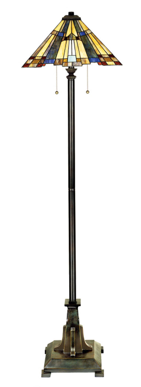 Quoizel TFF16191A5VA Inglenook Two Light Floor Lamp, Valiant Bronze Main Image.jpg