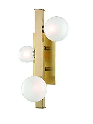 Hudson Valley 8703-AGB Mini Hinsdale LED Wall Sconce, Aged Brass Alternate Image.jpg