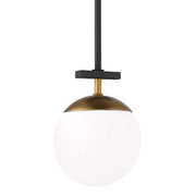 George Kovacs P351-618 Alluria One Light Mini Pendant, Weathered Black W/Autumn Gold Alternate Image.jpg
