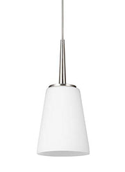 Generation Lighting 6140401EN3-962 Driscoll One Light Mini-Pendant, Brushed Nickel Alternate Image.jpg