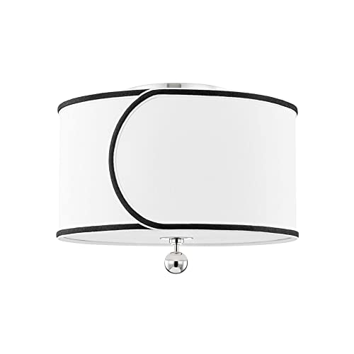 Mitzi H381602-PN Zara Two Light Semi Flush Mount, Polished Nickel Alternate Image.jpg