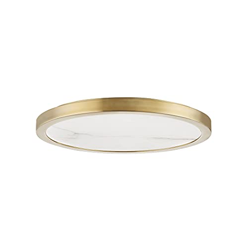 Hudson Valley 4318-AGB Woodhaven LED Flush Mount, Aged Brass Alternate Image.jpg