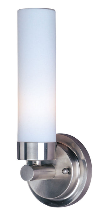 Maxim 53006WTSN Cilandro One Light Wall Sconce, Satin Nickel Main Image.jpg