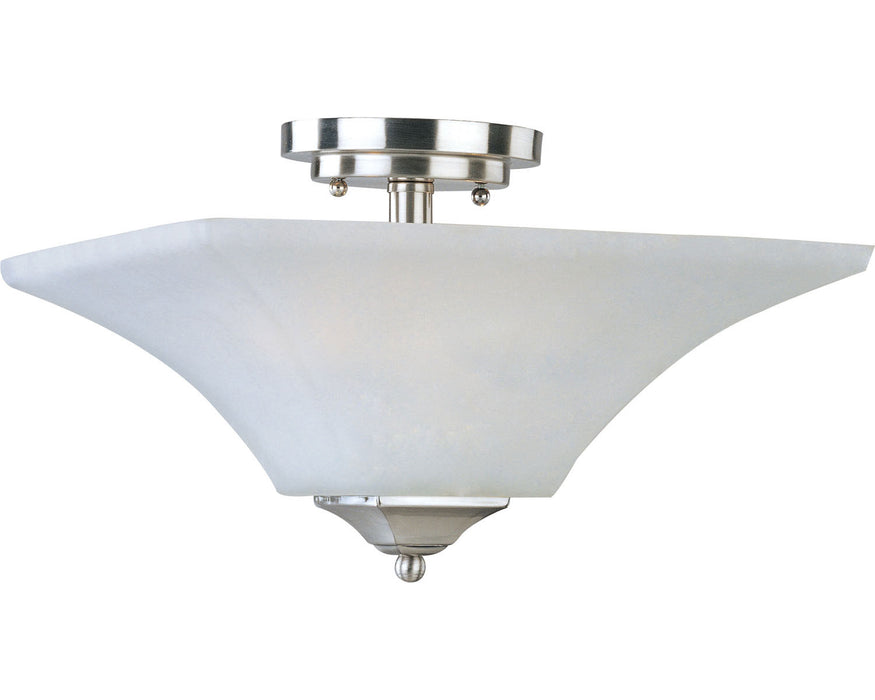 Maxim 20091FTSN Aurora Two Light Semi-Flush Mount, Satin Nickel Main Image.jpg