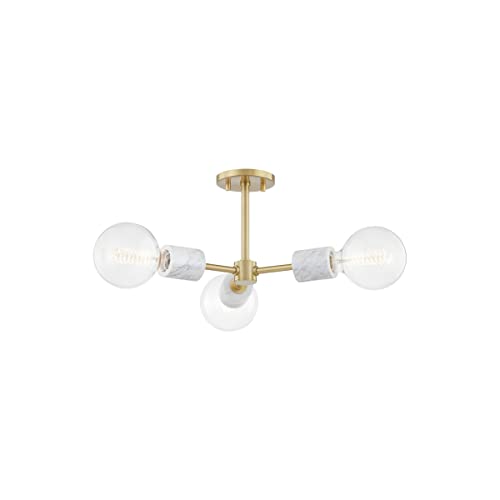 Mitzi H120603-AGB Asime Three Light Semi Flush Mount, Aged Brass Alternate Image.jpg