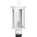 Progress P540033-028 Gables Collection One-Light Coastal Satin White Clear Glass Outdoor Post Light Alternate Image.jpg