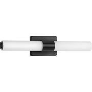 Progress P300150-031-30 Blanco LED Collection 22" Matte Black Etched White Glass Modern Bath Vanity Light Alternate Image.jpg