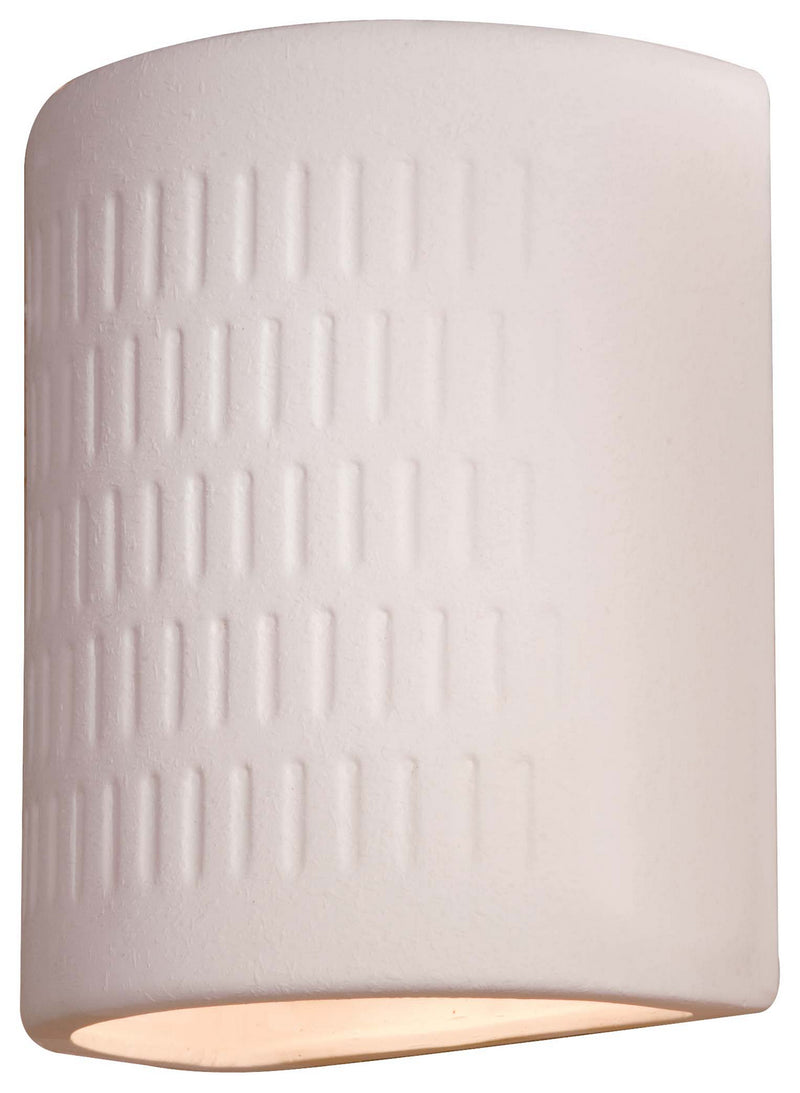 Minka-Lavery 564-1 One Light Wall Sconce, White Ceramic Main Image.jpg