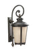 Generation Lighting 88243-780 Cape May One Light Outdoor Wall Lantern, Burled Iron Main Image.jpg