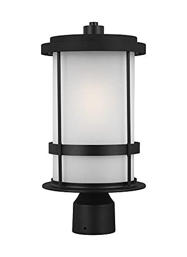Generation Lighting 8290901EN3-12 Wilburn One Light Outdoor Post Lantern, Black Alternate Image.jpg